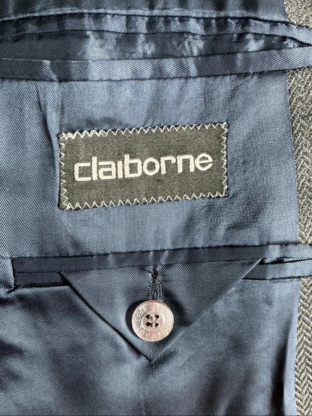 Liz Claiborne Men's Charcoal Gray Single-Breasted Sport Coat